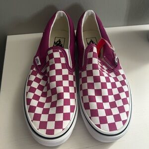 Vans Cream and White Slip Ons